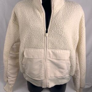 Xersion Cream Sherpa Jacket